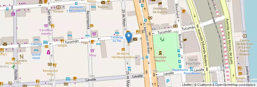 Mapa de ubicacion de Bar La Cigale en Argentina, Ciudad Autónoma De Buenos Aires, Comuna 1, Buenos Aires.