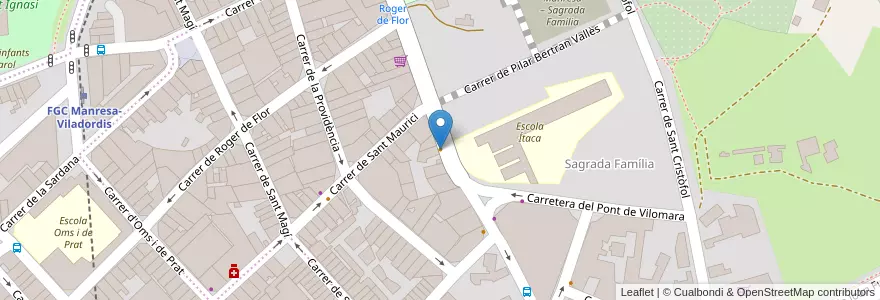 Mapa de ubicacion de Bar la Culla en 西班牙, Catalunya, Barcelona, Bages, Manresa.