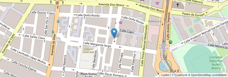 Mapa de ubicacion de Bar "La Doña" en 西班牙, 安达鲁西亚, Granada, Comarca De La Vega De Granada, Granada.