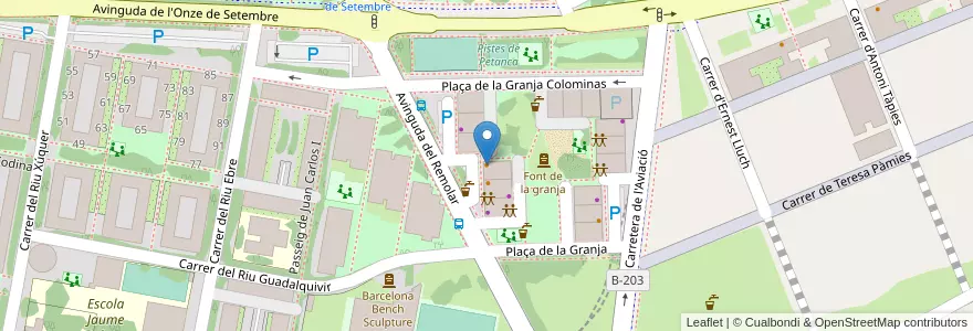 Mapa de ubicacion de Bar La Dorada en Spanje, Catalonië, Barcelona, Baix Llobregat, El Prat De Llobregat.