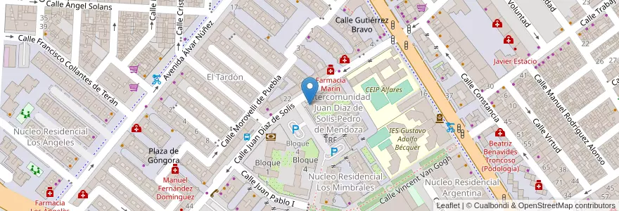 Mapa de ubicacion de Bar La Esquina de Eva en Spagna, Andalucía, Sevilla, Siviglia.