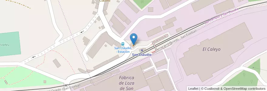 Mapa de ubicacion de Bar La Estación en İspanya, Asturias, Asturias, Oviedo.