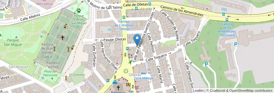 Mapa de ubicacion de Bar La Guitarra en Spanje, Andalusië, Málaga, Málaga-Costa Del Sol, Málaga.