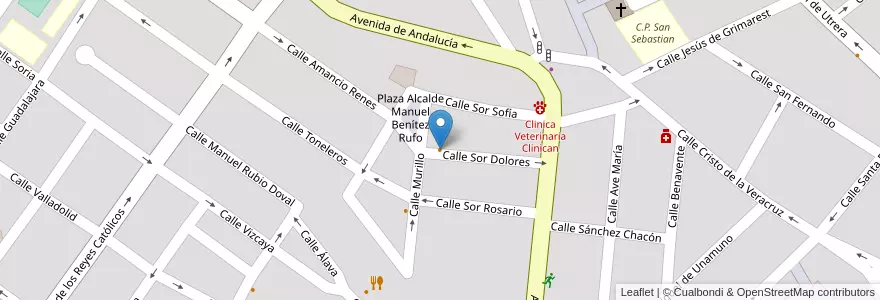 Mapa de ubicacion de Bar La Jarrita en Spagna, Andalucía, Sevilla, Dos Hermanas.