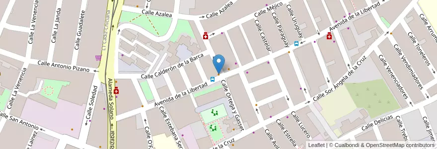 Mapa de ubicacion de Bar La Libertad - Casa Toñi en Spain, Andalusia, Cádiz, Bay Of Cádiz, Chiclana De La Frontera.