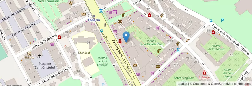 Mapa de ubicacion de Bar La Madrina en İspanya, Catalunya, Barcelona, Barcelonès, Barcelona.