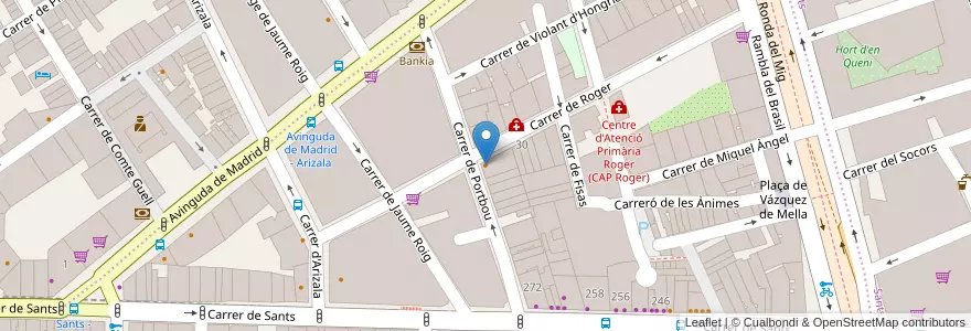 Mapa de ubicacion de Bar La Maquinista en Sepanyol, Catalunya, Barcelona, Barcelonès, Barcelona.