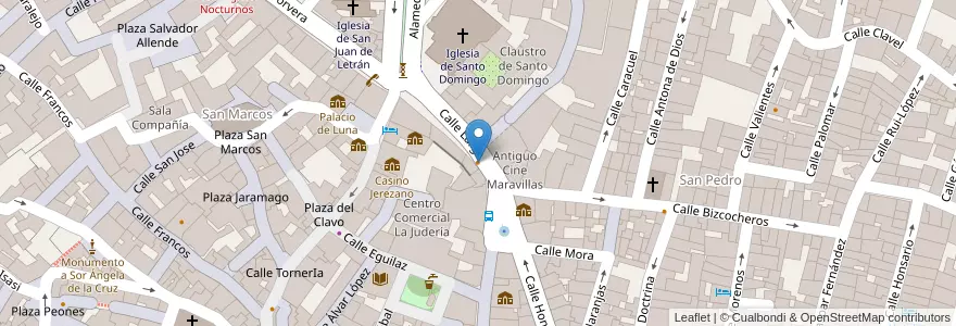Mapa de ubicacion de Bar La Moderna en Espagne, Andalousie, Cadix, Campiña De Jerez, Xérès.
