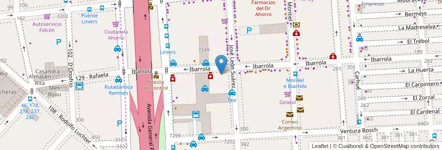 Mapa de ubicacion de Bar La Norita, Liniers en Argentine, Ciudad Autónoma De Buenos Aires, Buenos Aires.