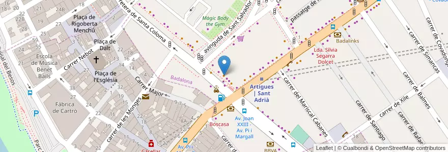 Mapa de ubicacion de Bar La Paradeta en Spanien, Katalonien, Barcelona, Barcelonès.