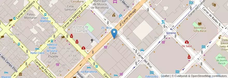 Mapa de ubicacion de Bar la Perla en 西班牙, Catalunya, Barcelona, Barcelonès, Barcelona.