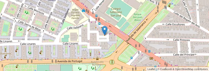 Mapa de ubicacion de Bar la Ronda en إسبانيا, قشتالة وليون, شلمنقة, دائرة شلمنقة, شلمنقة.