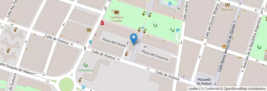 Mapa de ubicacion de Bar la Rueda en İspanya, La Rioja, La Rioja, Logroño.