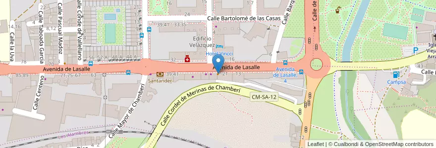 Mapa de ubicacion de Bar La Salle en Spagna, Castilla Y León, Salamanca, Campo De Salamanca, Salamanca.