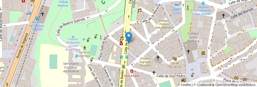 Mapa de ubicacion de Bar La Taberna en إسبانيا, منطقة مدريد, منطقة مدريد, Área Metropolitana De Madrid Y Corredor Del Henares, مدريد.