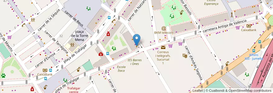 Mapa de ubicacion de Bar La Unión en Espagne, Catalogne, Barcelone, Barcelonais, Badalona.