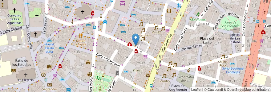 Mapa de ubicacion de Bar La Viga en Spagna, Castilla Y León, Salamanca, Campo De Salamanca, Salamanca.