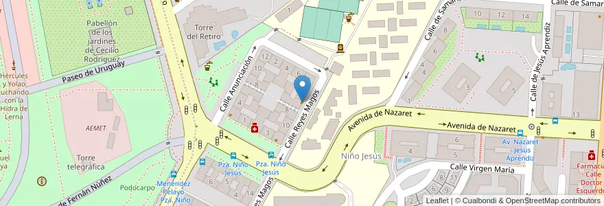 Mapa de ubicacion de Bar La Vuelta en İspanya, Comunidad De Madrid, Comunidad De Madrid, Área Metropolitana De Madrid Y Corredor Del Henares, Madrid.