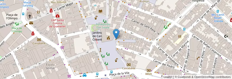 Mapa de ubicacion de Bar LaLola en Espagne, Catalogne, Barcelone, Barcelonais, Santa Coloma De Gramenet.