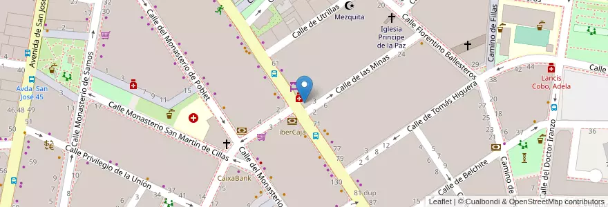 Mapa de ubicacion de Bar Las Fallas en إسبانيا, أرغون, سرقسطة, Zaragoza, سرقسطة.