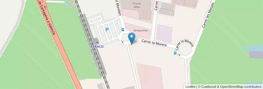 Mapa de ubicacion de Bar l'Estació en スペイン, バレンシア州, València / Valencia, Safor.