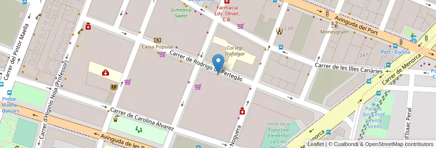 Mapa de ubicacion de Bar Lica en 스페인, Comunitat Valenciana, València / Valencia, Comarca De València, València.