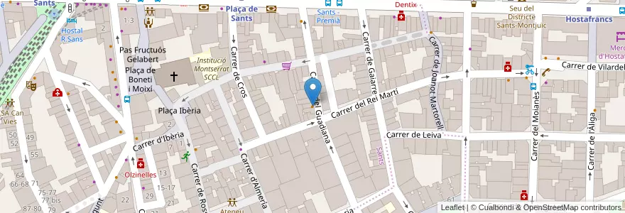 Mapa de ubicacion de Bar Llopart en スペイン, カタルーニャ州, Barcelona, バルサルネス, Barcelona.