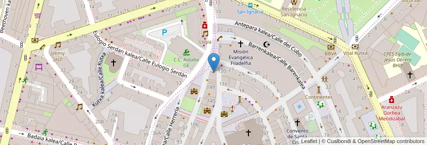 Mapa de ubicacion de Bar los Amigos en スペイン, バスク州, Araba/Álava, Gasteizko Kuadrilla/Cuadrilla De Vitoria, Vitoria-Gasteiz.