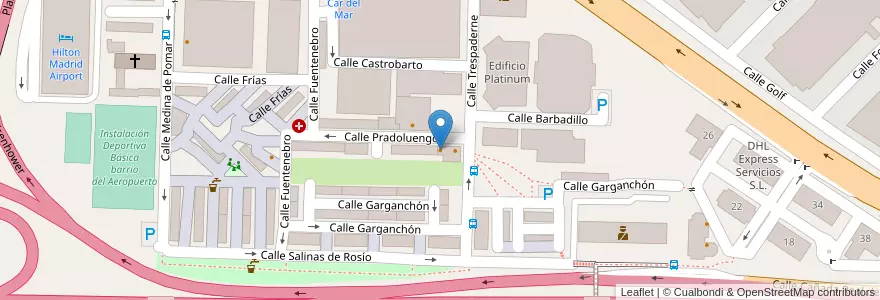 Mapa de ubicacion de Bar los Arcos en إسبانيا, منطقة مدريد, منطقة مدريد, Área Metropolitana De Madrid Y Corredor Del Henares, مدريد.