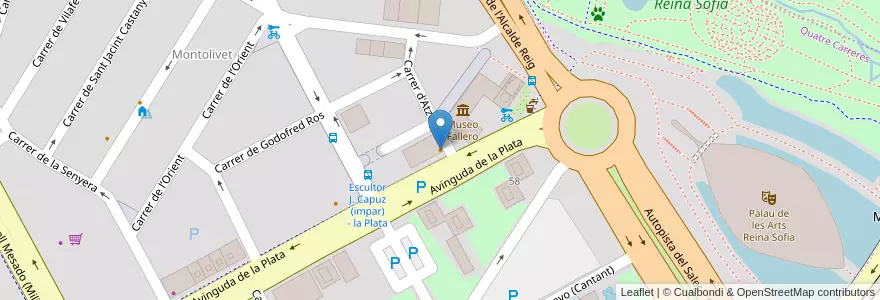 Mapa de ubicacion de Bar Los Gallegos en スペイン, バレンシア州, València / Valencia, Comarca De València, València.