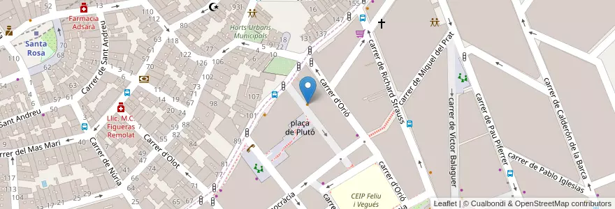 Mapa de ubicacion de Bar Los Gemelos en Espagne, Catalogne, Barcelone, Barcelonais, Badalona.