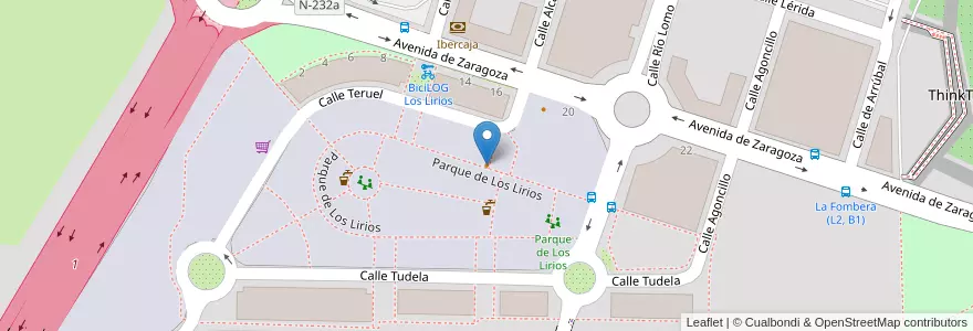 Mapa de ubicacion de Bar Los Lirios en إسبانيا, لا ريوخا, لا ريوخا, لوغرونيو.