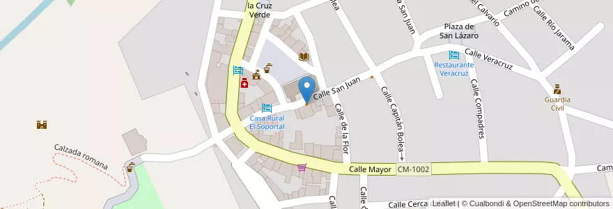 Mapa de ubicacion de Bar Los Luises en إسبانيا, قشتالة-لا مانتشا, وادي الحجارة, Uceda.