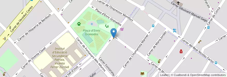 Mapa de ubicacion de Bar Los Pitirris en Espanha, Comunidade Valenciana, València / Valencia, Comarca De València, València.