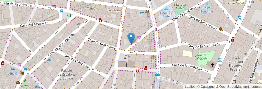 Mapa de ubicacion de Bar Lozano en Испания, Мадрид, Мадрид, Área Metropolitana De Madrid Y Corredor Del Henares, Мадрид.