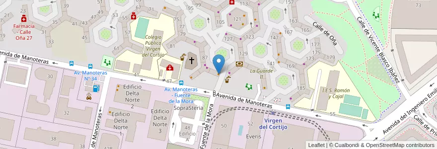 Mapa de ubicacion de Bar Luna en Spain, Community Of Madrid, Community Of Madrid, Área Metropolitana De Madrid Y Corredor Del Henares, Madrid.
