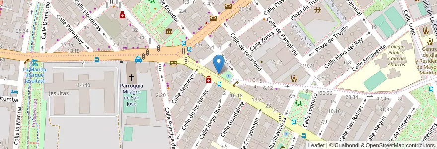 Mapa de ubicacion de Bar Lupi en İspanya, Castilla Y León, Salamanca, Campo De Salamanca, Salamanca.