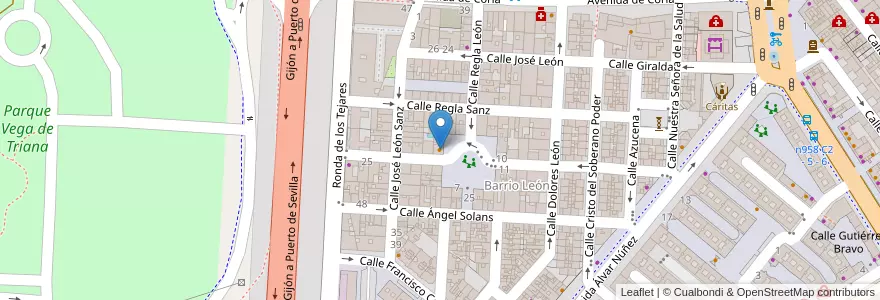 Mapa de ubicacion de Bar Madera en Espanha, Andaluzia, Sevilla, Sevilla.