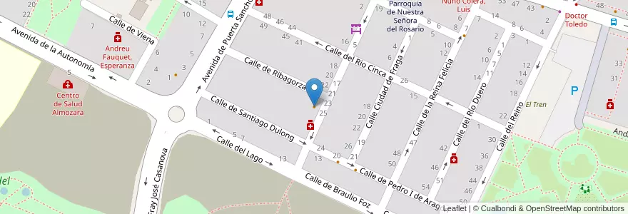 Mapa de ubicacion de Bar Madison en Spagna, Aragón, Saragozza, Zaragoza, Saragozza.