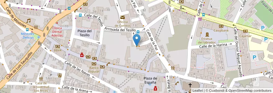 Mapa de ubicacion de Bar Mahal en 스페인, Comunidad De Madrid, Comunidad De Madrid, Área Metropolitana De Madrid Y Corredor Del Henares, Fuenlabrada.