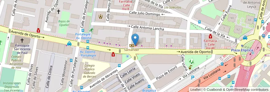 Mapa de ubicacion de Bar Majean en إسبانيا, منطقة مدريد, منطقة مدريد, Área Metropolitana De Madrid Y Corredor Del Henares, مدريد.