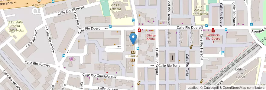 Mapa de ubicacion de Bar Manzanares en Испания, Мадрид, Мадрид, Área Metropolitana De Madrid Y Corredor Del Henares, Leganés.