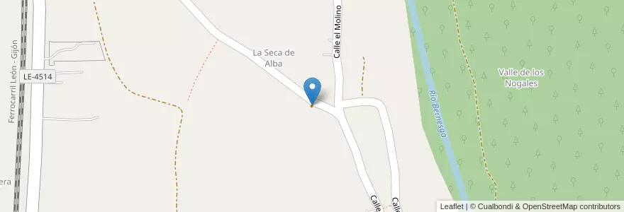 Mapa de ubicacion de Bar Marisa en España, Castilla Y León, León, Tierra De León, Cuadros.