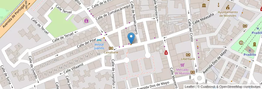 Mapa de ubicacion de Bar Marivi en Испания, Мадрид, Мадрид, Área Metropolitana De Madrid Y Corredor Del Henares, Móstoles.