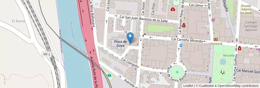 Mapa de ubicacion de Bar Mary en اسپانیا, آستوریاس, آستوریاس, Mieres.