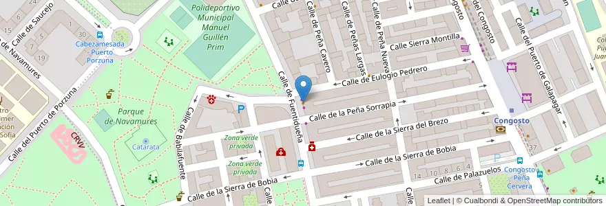 Mapa de ubicacion de Bar Menorca en Spagna, Comunidad De Madrid, Comunidad De Madrid, Área Metropolitana De Madrid Y Corredor Del Henares, Madrid.