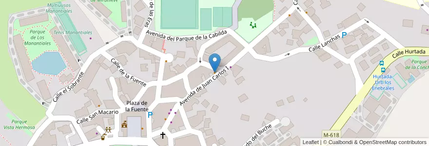 Mapa de ubicacion de Bar Mi Casa en Испания, Мадрид, Мадрид, Cuenca Alta Del Manzanares, Hoyo De Manzanares.