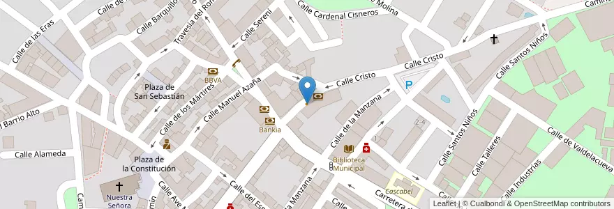Mapa de ubicacion de Bar Mika en Испания, Мадрид, Мадрид, Cuenca Del Medio Jarama, Meco.