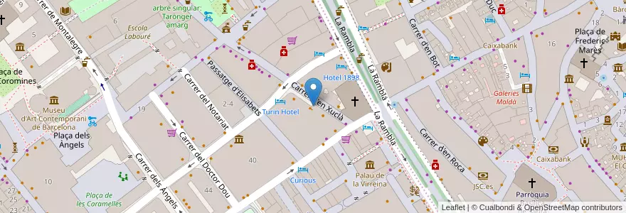 Mapa de ubicacion de Bar Mirinda en Испания, Каталония, Барселона, Барселонес, Барселона.