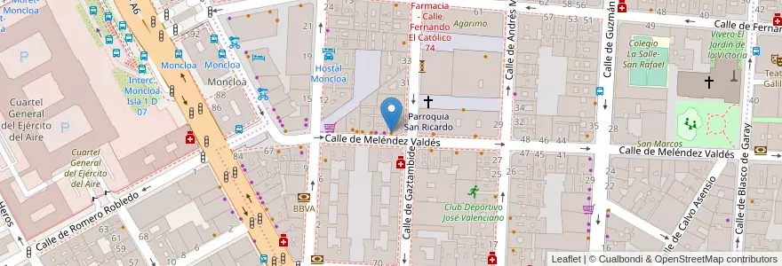 Mapa de ubicacion de Bar Morales El Atómico en 스페인, Comunidad De Madrid, Comunidad De Madrid, Área Metropolitana De Madrid Y Corredor Del Henares, 마드리드.